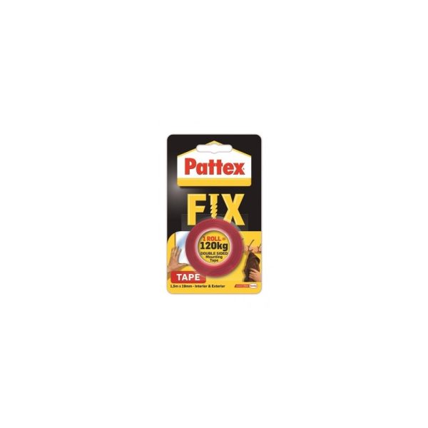 Ragasztoszalag ketoldalas 19 mm x 15 m HENKEL Pattex Fix 120 kg i45927