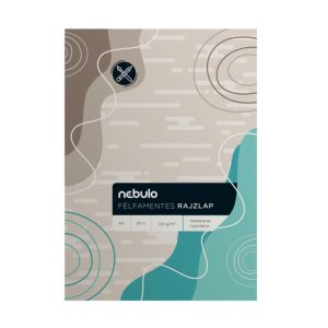 Rajzlap félfamentes A4, papírszalagos 10 ív/csomag, Nebulo