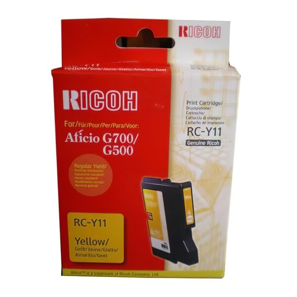 Ricoh RCY31 tintapatron yellow ORIGINAL leertekelt i182067