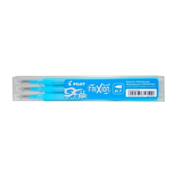 Rollertoll betet golyomeret 07mm 3 dbcsom Pilot Frixion Ball irasszin vilagoskek i555094