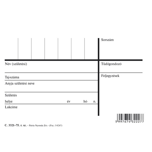 Röntgen tüdőkataszter tasak 160x120 mm 1 Röntgen tüdőkataszter tasak 160x120 mm