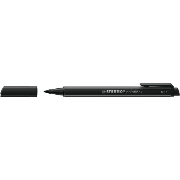 Rostiron 0 8mm STABILO Point Max fekete i244561