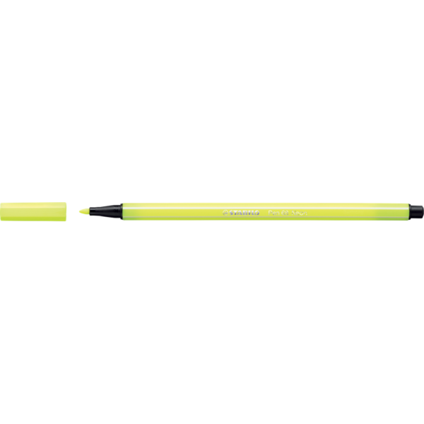 Rostiron filctoll 1mm STABILO Pen 68 neon sarga i244546