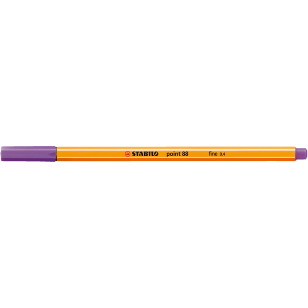 Rostiron tufilc 0 4mm STABILO Point 88 sotetlila i599013