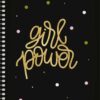 Spirálfüzet, A5, kockás, 80 lap, keményfedeles, SHKOLYARYK "Girl power", vegyes