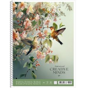 Spirálfüzet, A4, vonalas, 80 lap, SHOLYARYK "College Block Creative Minds", vegyes