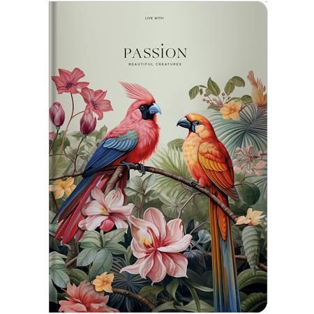 Jegyzetfüzet, A4, vonalas, 80 lap, keményfedeles, SHKOLYARYK "Passion" 1 SHKOLYARYK