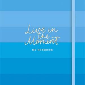 Jegyzetfüzet, A5, vonalas, sima, pontrácsos, 96 lap, keményfedeles, SHKOLYARYK "Live in the moment", vegyes minta