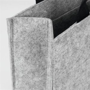 Irodai válltáska, M méret, 36x28x15 cm, SIGEL "Basic", világosszürke