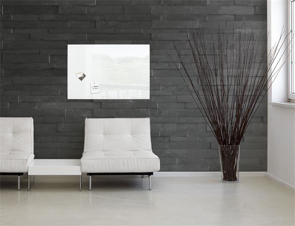 Mágneses üvegtábla, 100x65 cm, SIGEL "Artverum® fehér 2 Mágneses üvegtábla, 100x65 cm, SIGEL "Artverum® fehér