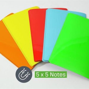 Mágneses jegyzetlap csomag, 10x15 cm, 25 db, SIGEL, vegyes színek
