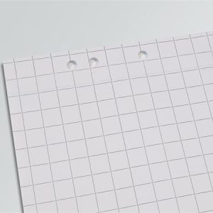 Flipchart papír, négyzethálós, 68x98 cm, 5x20 lap, SIGEL