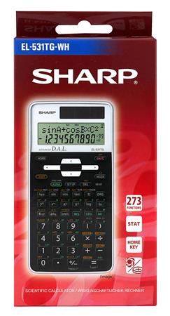 Számológép, tudományos, 273 funkció, SHARP "EL-531", fehér 2 Számológép, tudományos, 273 funkció, SHARP "EL-531", fehér