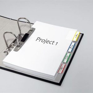 Jelölőcímke, megerősített, fehér szélű, 50x38 mm, 4x5 db, SIGEL, vegyes színek