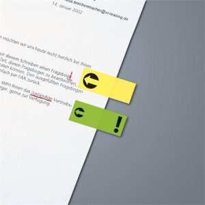 Jelölőcímke, papír, 4x40 lap, 20x50 mm, SIGEL, vegyes szín