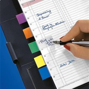 Jelölőcímke, műanyag, 7x40 lap, 12x50 mm, SIGEL "Clear Mini", vegyes szín