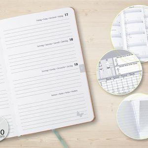 Agendák, heti beosztással