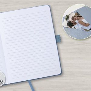 Jegyzetfüzet, exkluzív, A5, vonalas, 96 lap, keményfedeles, SIGEL "Jolie", világos rózsaszín