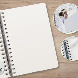 Spirálfüzet, 168x215 mm, sima, 120 lap, keményfedeles, SIGEL "Jolie Garden Love"