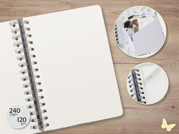 Spirálfüzet, 168x215 mm, sima, 120 lap, keményfedeles, SIGEL "Jolie Eucalyptus Day" 2 Spirálfüzet, 168x215 mm, sima, 120 lap, keményfedeles, SIGEL "Jolie Eucalyptus Day"