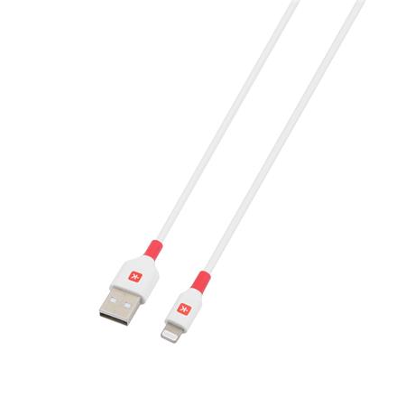Töltőkábel, USB-A/Lightning (Apple), 2m, SKROSS, fehér 1 SKROSS