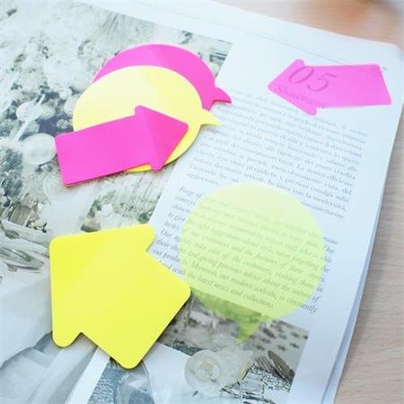 Jelölőcímke, nyíl, műanyag, 2x30lap, 76x50mm, STICK N, neon színek 2 Jelölőcímke, nyíl, műanyag, 2x30lap, 76x50mm, STICK N, neon színek