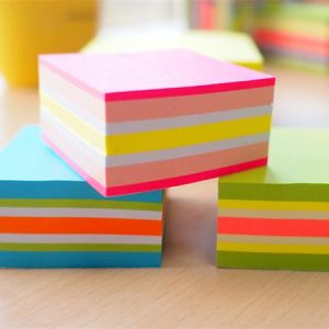 Öntapadó jegyzettömb, 51x51 mm, 250 lap, STICK N, neon színek