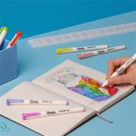 Rostirón készlet, vágott, SHARPIE "S-Note", 4 különböző szín