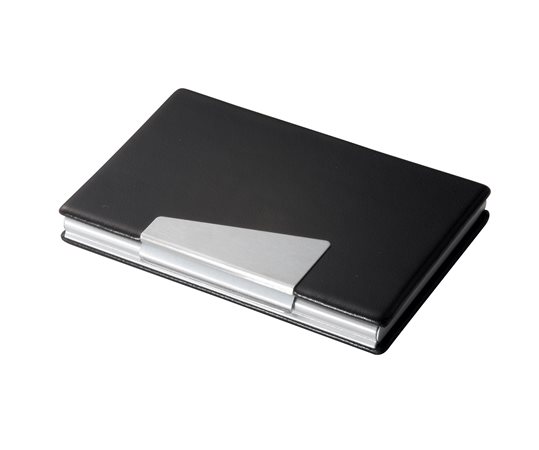 Névjegytartó tárca, alumínium/műbőr, 20 db-os, SIGEL 1 SIGEL