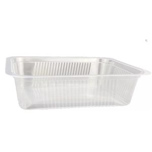 Síkperemes PP tálca 187 x 137 x 50 mm natúr