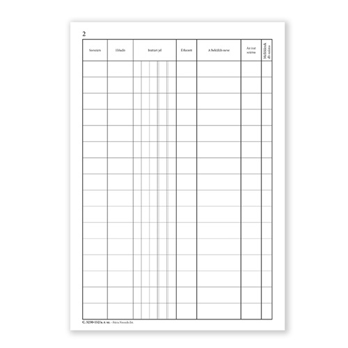 Soros (folyószámos) iktatókönyv 100 lapos A/4 álló 2 Soros (folyószámos) iktatókönyv 100 lapos A/4 álló - Image 2