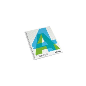 Spirálfüzet A4, 70lap perforált lyukasztott vonalas Esselte