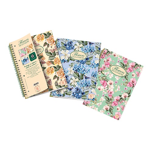 Spirálfüzet Pigna Nature Flowers A/4 120 lapos mikroperforált kockás 1 Spirálfüzet Pigna Nature Flowers A/4 120 lapos mikroperforált kockás