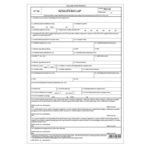 Szállítási lap A/4 4 lapos garn.