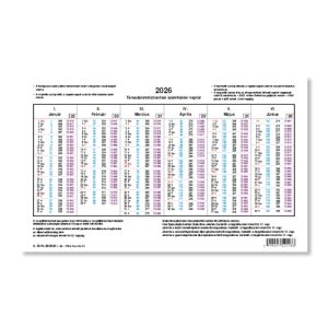 Számfejtési naptár 2026 évi