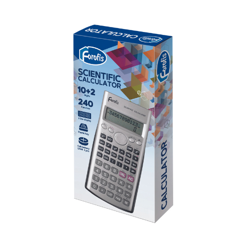 Számológép Forofis tudományos 240 funkció 160x80x15 mm ezüst 2 Számológép Forofis tudományos 240 funkció 160x80x15 mm ezüst - Image 2