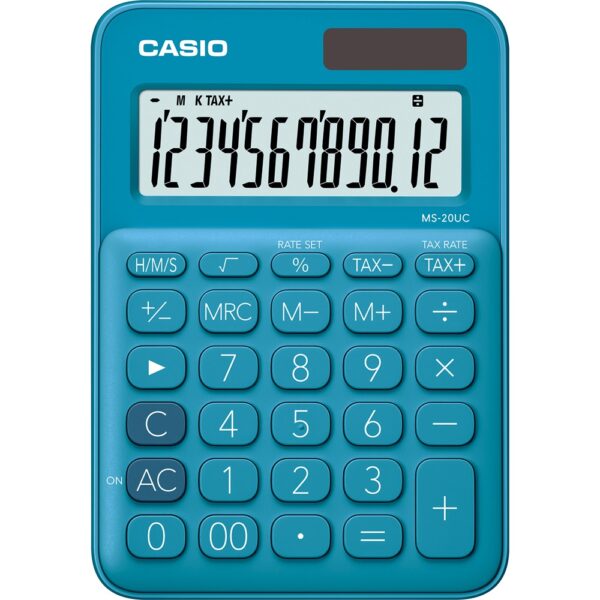 Szamologep asztali 12 digit Casio MS 20 UC kek i203959