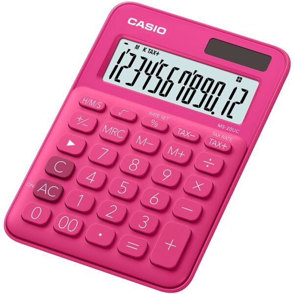 Szamologep asztali 12 digit Casio MS 20 UC magenta i203964