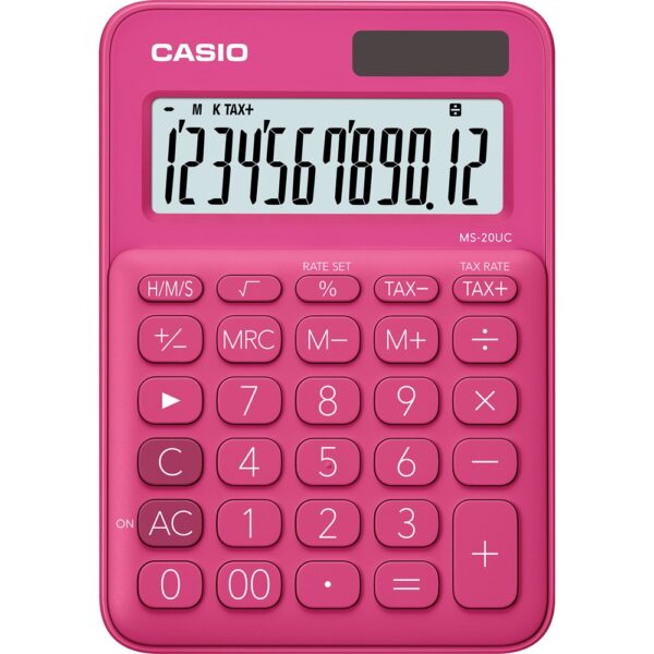 Szamologep asztali 12 digit Casio MS 20 UC magenta i203969