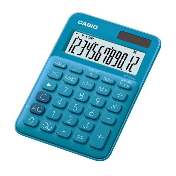 Szamologep asztali 12 digit nagy kijelzo Casio MS 20 UC kek i591093