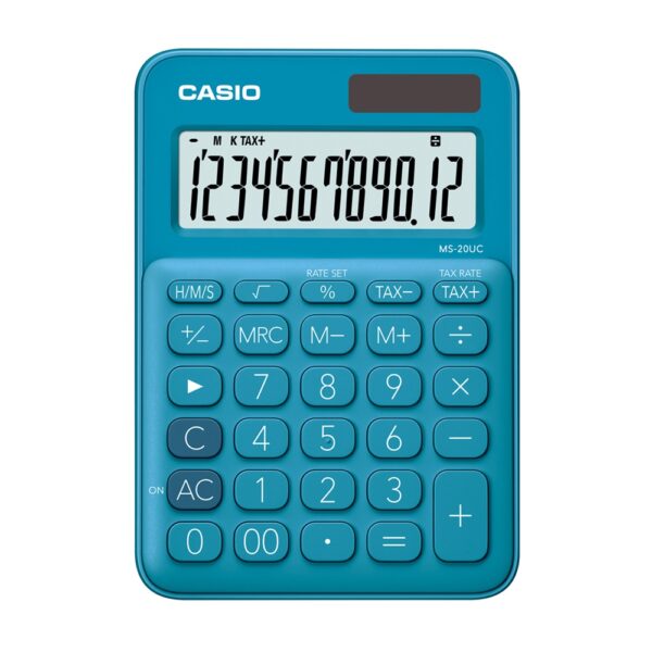 Szamologep asztali 12 digit nagy kijelzo Casio MS 20 UC kek i591102