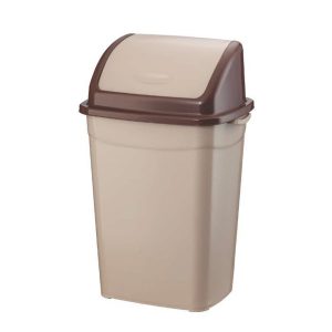 Szemetes kuka billenő fedéllel műanyag 26 literes barna UP120P