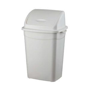 Szemetes kuka billenő fedéllel műanyag 26 literes fehér UP120P