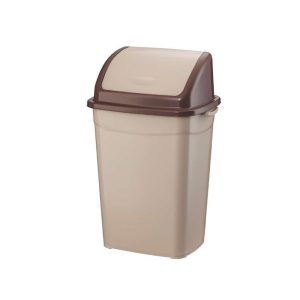 Szemetes kuka billenő fedéllel műanyag 4 literes barna UP114