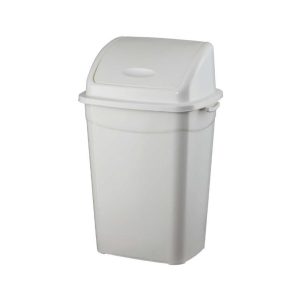 Szemetes kuka billenő fedéllel műanyag 9 literes fehér UP116
