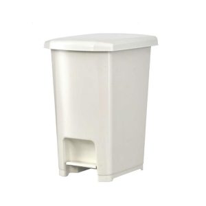 Szemetes kuka pedálos műanyag 40 literes Slim ECO fehér