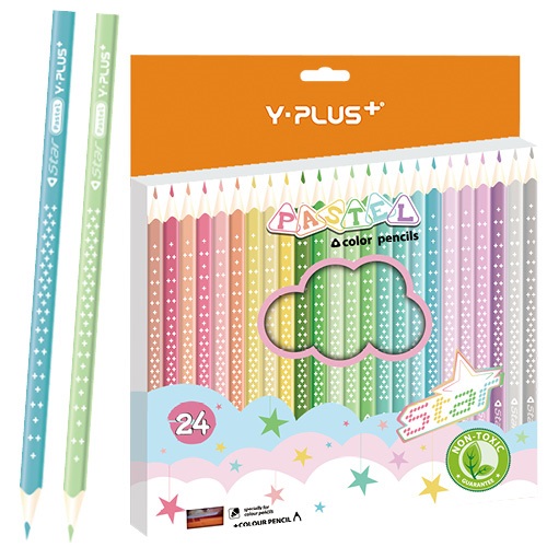 Színes ceruza Y-Plus+ STAR PASTEL 24 db-os klt. hegyezővel 1 Színes ceruza Y-Plus+ STAR PASTEL 24 db-os klt. hegyezővel