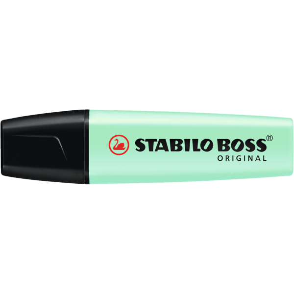 Szovegkiemelo 2 5mm vagott hegyu STABILO BOSS Pastel 70 116 menta i112780