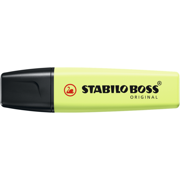 Szovegkiemelo 2 5mm vagott hegyu STABILO BOSS Pastel 70 133 lime i112705