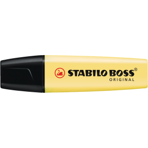 Szövegkiemelő 2-5mm, vágott hegyű, STABILO Boss original Pastel vanília